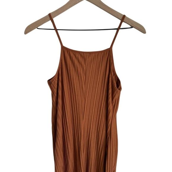 A New Day Midi Slip Dress Camel Small - Picture 8 of 9